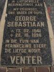 VENTER George Sebastiaan 1941-1996