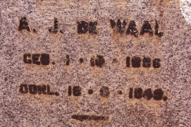 WAAL A.J., de 1886-1949