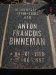 BINNEMAN Anton Francois 1959-1997