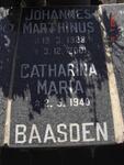 BAASDEN Johannes Marthinus 1929-2001 & Catharina Maria 1940-