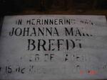 BREEDT Johanna Maria nee DE JAGER 1925-