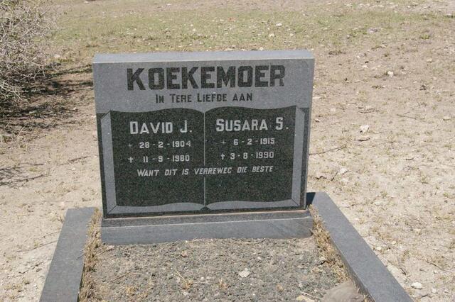 KOEKEMOER David J. 1904-1980 & Susara S. 1915-1990