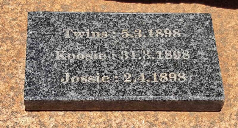 SMUTS Koosie 1898-1898 :: SMUTS Jossie 1898-1898