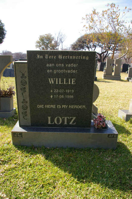 LOTZ Willie 1919-1998
