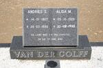 COLFF Andries S., van der 1907-1992 & Alida M. 1909-1995