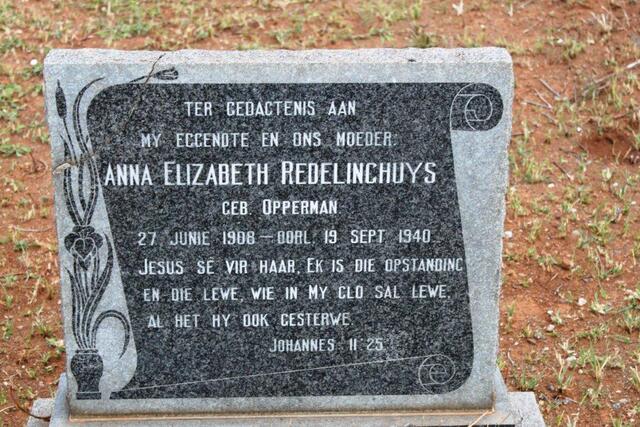 REDELINGHUYS Anna Elizabeth nee OPPERMAN 1908-1940