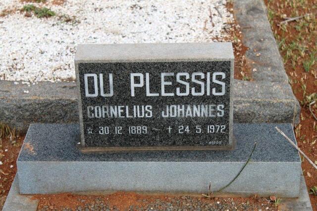 PLESSIS Cornelius Johannes, du 1889-1972