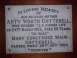 COTTERELL Anty Worth -1955 :: COTTERELL Mary Constance Maud -1960