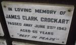 CROCKART James Clark -1943