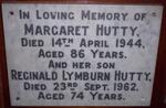 HUTTY Margaret -1944 :: HUTTY Reginald Lymburn -1962