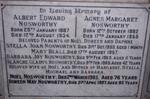 NOSWORTHY Albert Edward 1887-1934 & Agnes Margaret 1882-1955