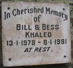 KHALED Bill -1978 :: KHALED Bess -1981