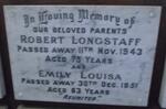 LONGSTAFF Robert -1943 & Emily Louisa -1951