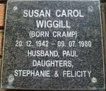 WIGGILL Susan Carol nee CRAMP 1942-1980