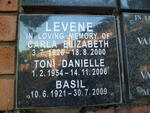 LEVENE Basil 1921-2009 :: LEVENE Carla Elizabeth 1926-2000 :: LEVENE Toni Danielle 1954-2006