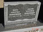 KOEKEMOER Joachim Marthinus 1906-2002 & Maria Dorathea 1916-1990