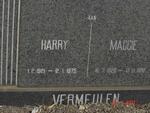 VERMEULEN Harry 1921-1975 & Maggie 1926-1992