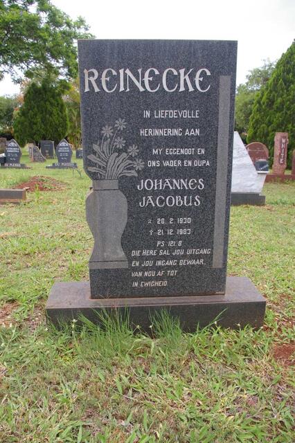 REINECKE Johannes Jacobus 1930-1983