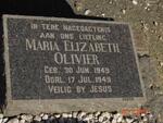 OLIVIER Maria Elizabeth 1949-1949