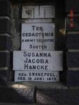 HANCKE Susanna Jacoba nee SWANEPOEL 1879-