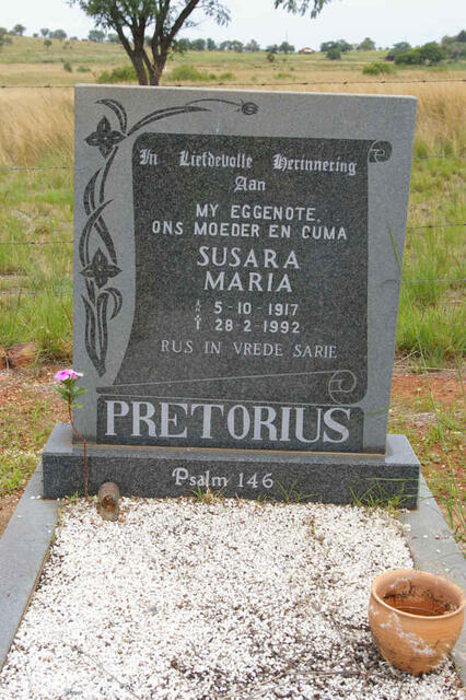PRETORIUS Susara Maria 1917-1992