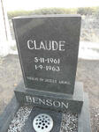 BENSON Claude 1961-1963