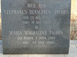 JACOBS Stephanus Hermanus 1875-1963 & Maria Magdalena BURGER 1886-1980