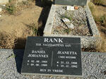 RANK Daniel Johannes 1905-1989 & Jeanetta WICOMB 1908-1992