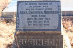 ROBINSON  Anna Cathrina nee KRIEL 1894-1932