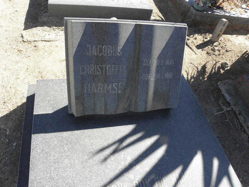 HARMSE Jacobus Christoffel 1936-1981