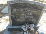 SCHAAF Helene Margarethe nee BOSIGER 1902-1936