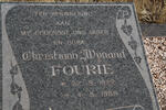 FOURIE Christiaan Wynand 1922-1988