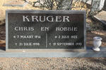 KRUGER Chris 1916-1998 & Robbie 1925-1995