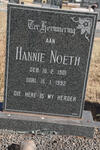 NOETH Hannie 1901-1992