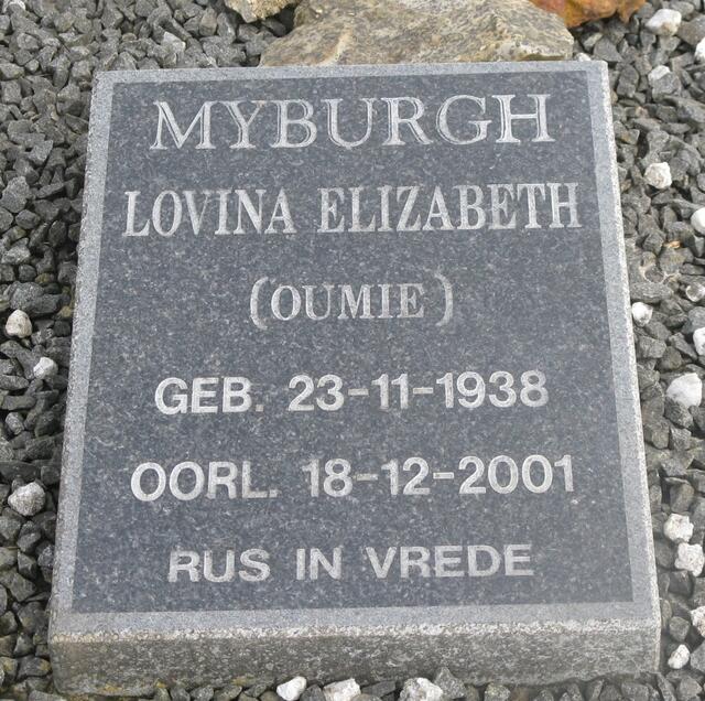 MYBURGH Lovina Elizabeth 1938-2001