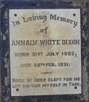 DIXON Annaly White 1903-1931