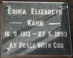 KAHN Erika Elizabeth 1913-1993