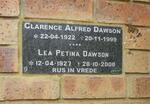 DAWSON Clarence Alfred 1922-1999 & Lea Petina 1927-2006