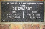 SWARDT Reg, de 1926-2004 & Mina 1925-2014