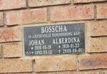 BOSSCHA Johan 1910-1992 & Alberdina 1910-2008