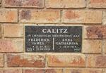 CALITZ Frederick James 1927-2009 & Anna Catharina 1929-