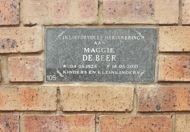 BEER Maggie, de 1928-2010