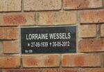 WESSELS Lorraine 1939-2012