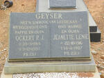GEYSER Ockert P.J. 1914-1980 & Jeanette Lenie 1916-1987