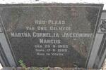 MARCUS William 1896-1956 & Martha Cornelja Jaccominne 1895-1955