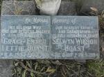 BOAST Selwyn Wilson 1911-1994 & Grace Ester Lettie 1919-1991