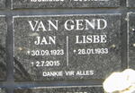 GEND Jan, van 1923-2015 & Lisbe 1933-