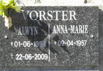 VORSTER Alwyn 1954-2009 & Anna-Marie 1957-