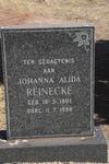 REINECKE Johanna Alida 1907-1988