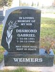 WEIMERS Desmond Gabriel 1951-1968